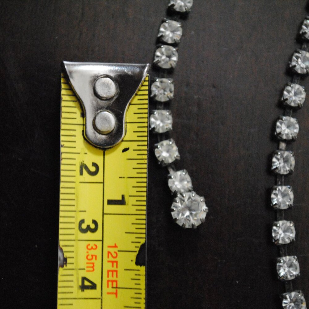 Vintage Rhinestone Belt or Lariat Necklace - Picture 8 of 8